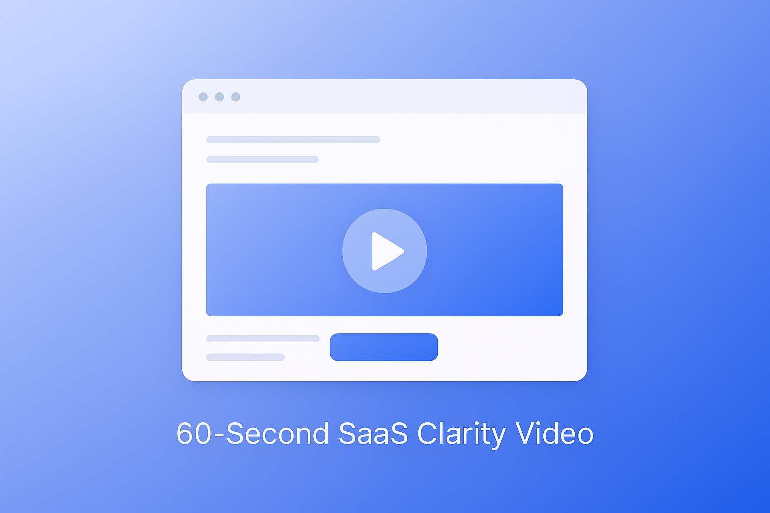 60-Second SaaS Clarity Video - Click to view portfolio